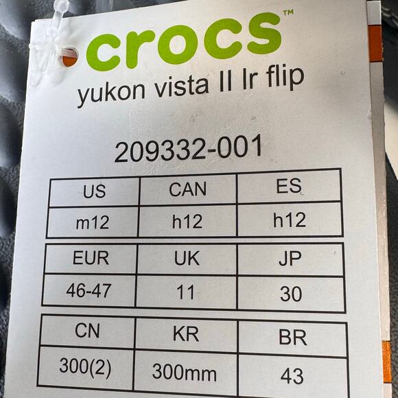 Crocs Yukon Vista II LiteRide Flip Flops Comfortable Beach Sandals Mens Size 12 - Picture 8 of 8